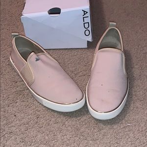Blush Pink Slip on Shoes